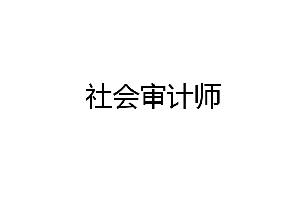 社会审计师