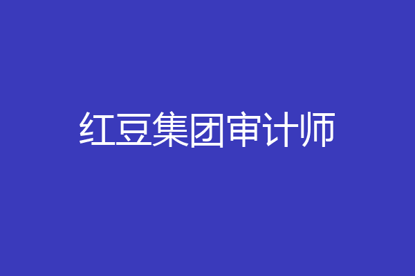 红豆集团审计师