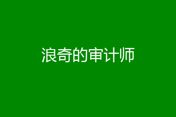 浪奇的审计师