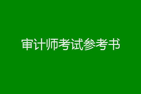 审计师考试参考书