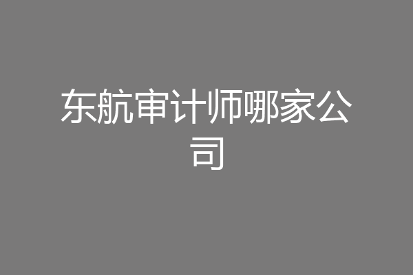 东航审计师哪家公司