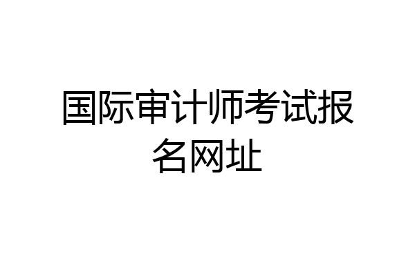 国际审计师考试报名网址