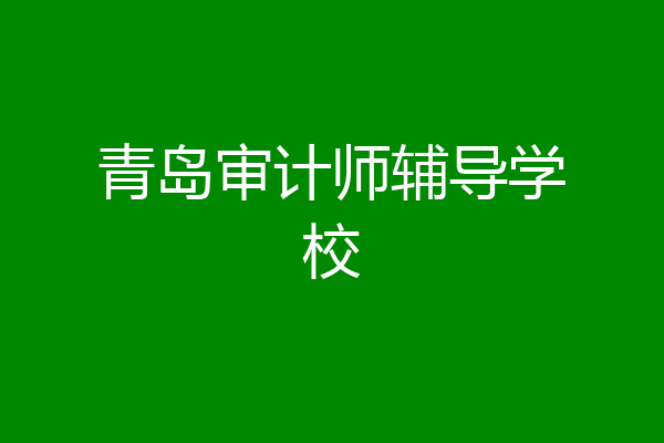 青岛审计师辅导学校