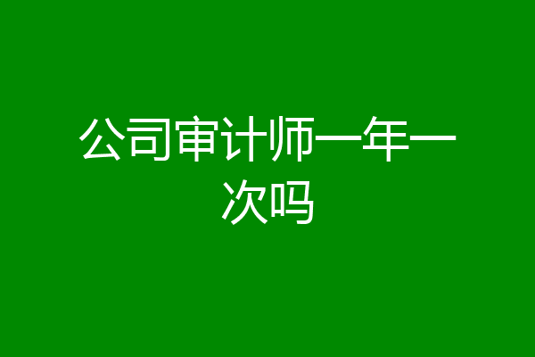 公司审计师一年一次吗