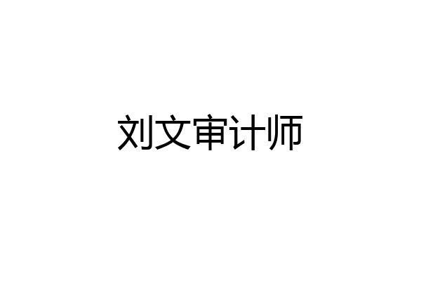 刘文审计师