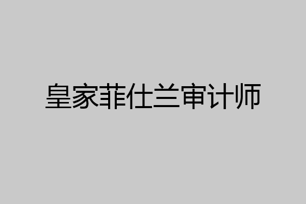 皇家菲仕兰审计师