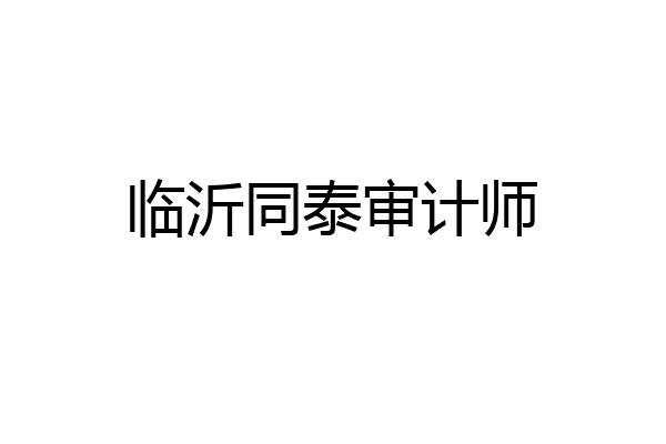 临沂同泰审计师