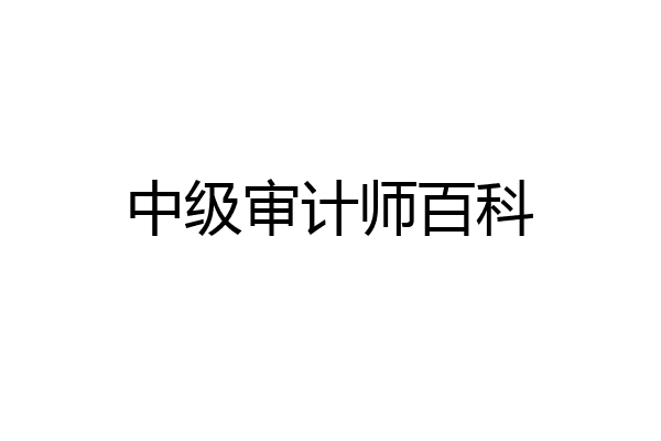 中级审计师百科