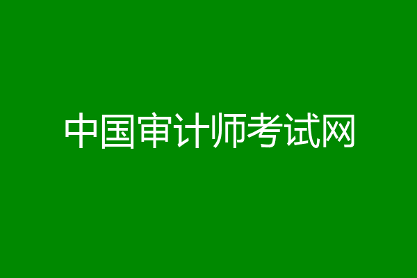 中国审计师考试网