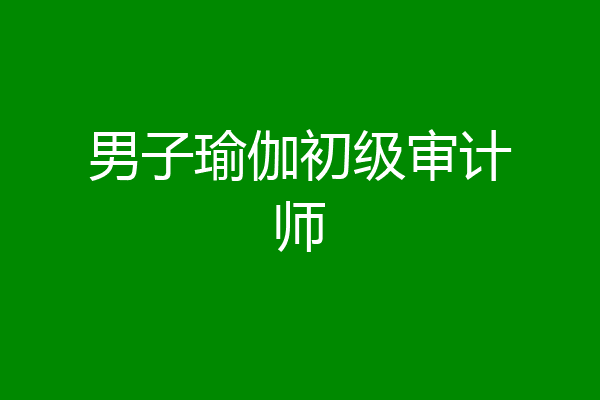 男子瑜伽初级审计师