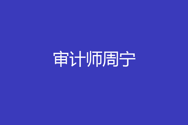 审计师周宁