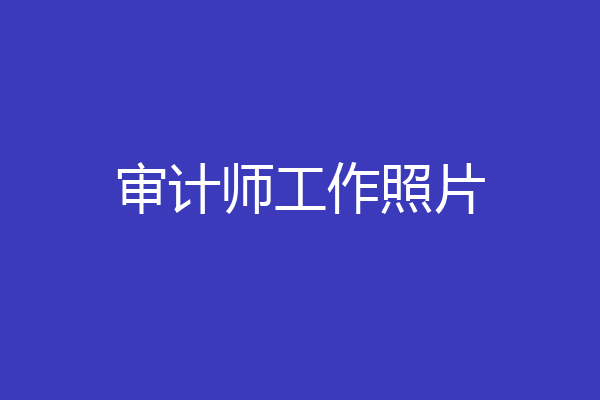 审计师工作照片