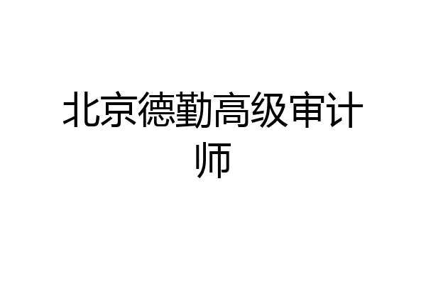 北京德勤高级审计师