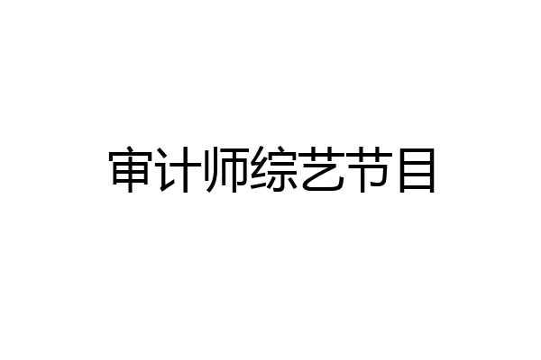 审计师综艺节目