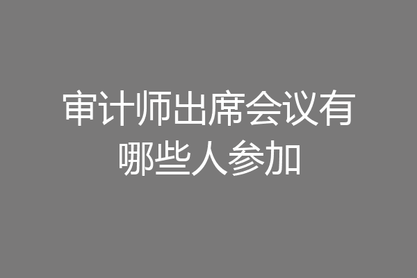 审计师出席会议有哪些人参加