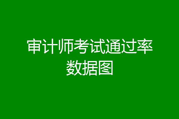 审计师考试通过率数据图