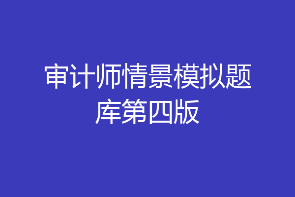 审计师情景模拟题库第四版