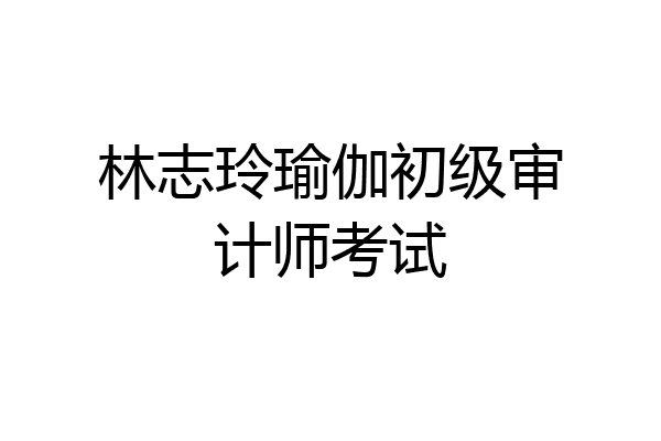 林志玲瑜伽初级审计师考试