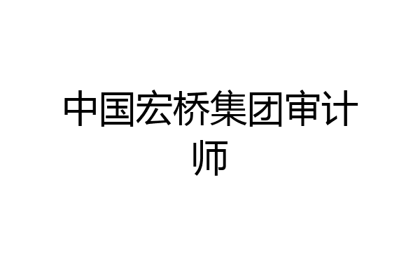 中国宏桥集团审计师