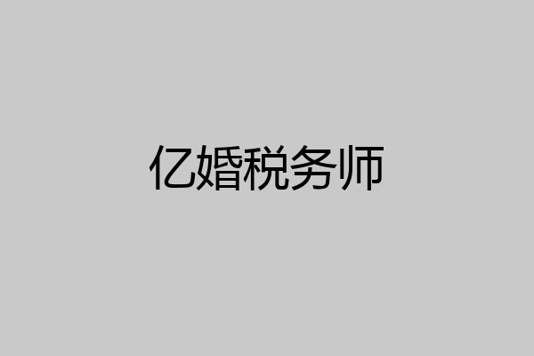 亿婚税务师