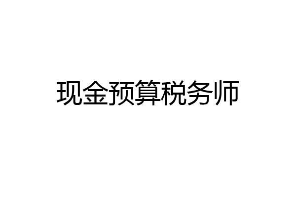 现金预算税务师