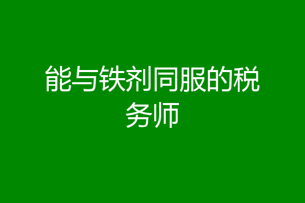 能与铁剂同服的税务师