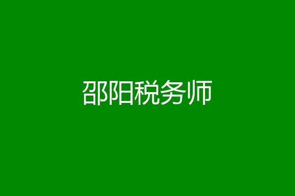 邵阳税务师