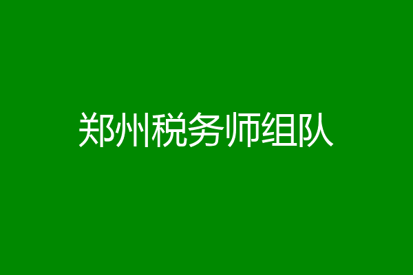 郑州税务师组队