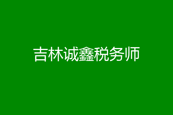 吉林诚鑫税务师