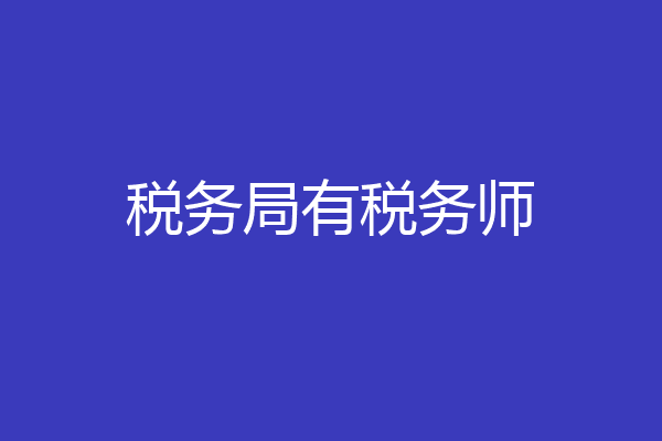 税务局有税务师