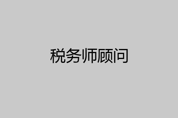 税务师顾问