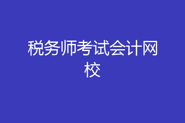 税务师考试会计网校