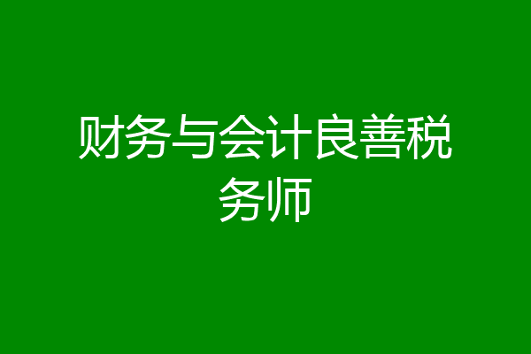 财务与会计良善税务师