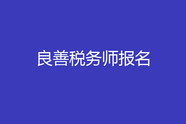 良善税务师报名