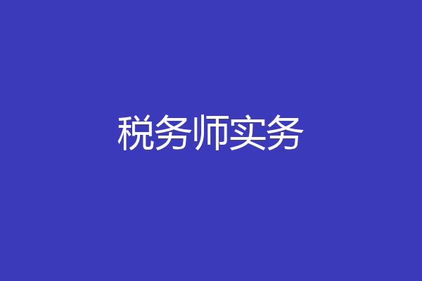税务师实务