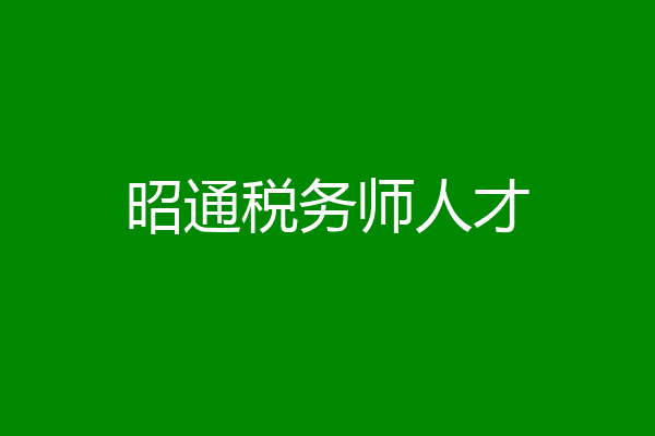 昭通税务师人才