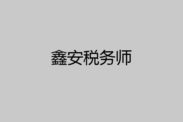 鑫安税务师