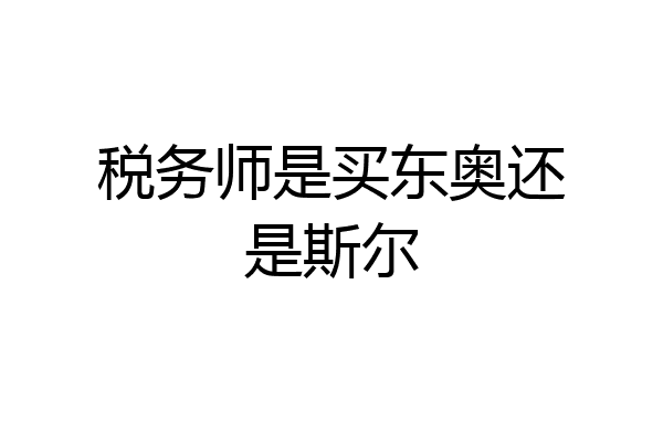 税务师是买东奥还是斯尔