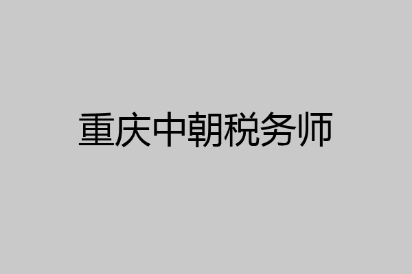 重庆中朝税务师