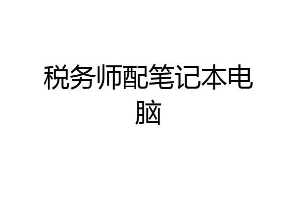 税务师配笔记本电脑