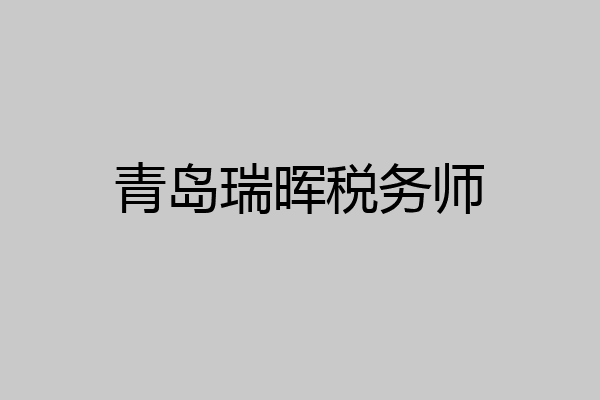 青岛瑞晖税务师