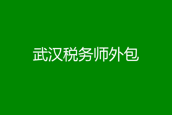 武汉税务师外包