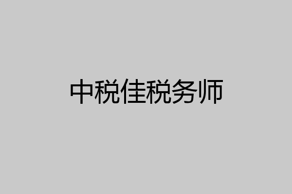 中税佳税务师