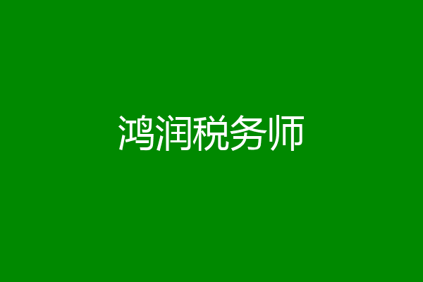 鸿润税务师