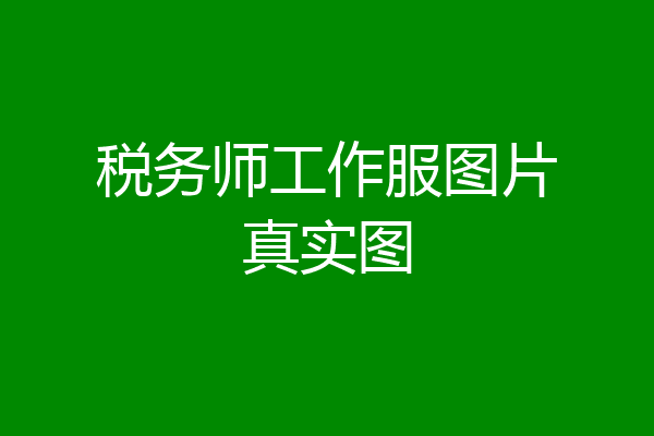 税务师工作服图片真实图