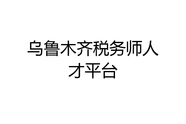 乌鲁木齐税务师人才平台
