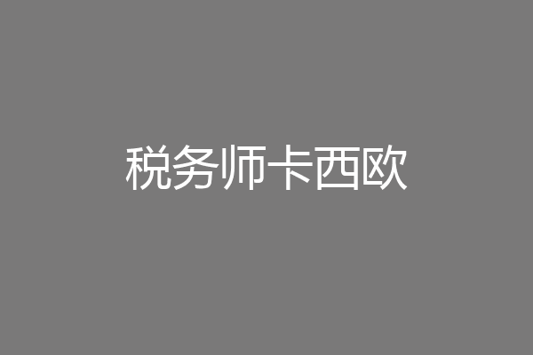 税务师卡西欧