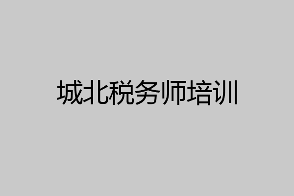 城北税务师培训