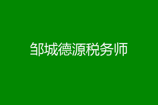 邹城德源税务师
