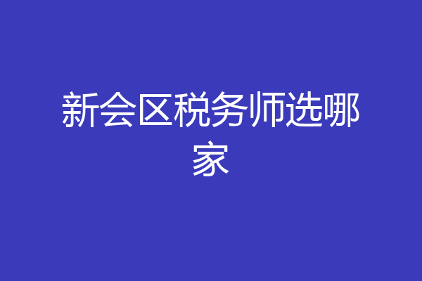 新会区税务师选哪家